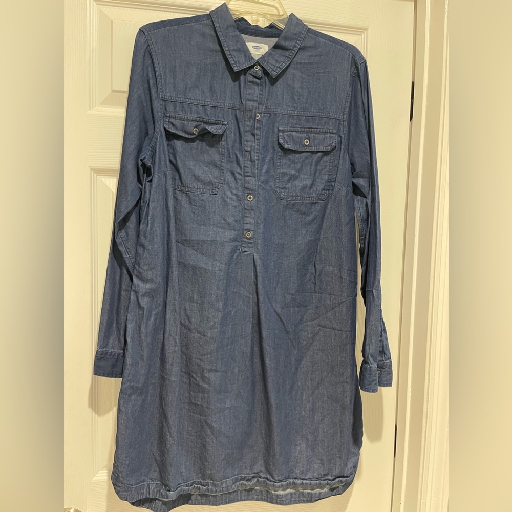 OLD NAVY JEAN DRESS SIZE LARGE